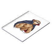 Luiaard Halloween Vampire Classic T-shirt Notitieboek (Linkerzijde)