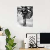 Luiaard Hanging Van Tree Branch Wildlife Poster (Thuiskantoor)