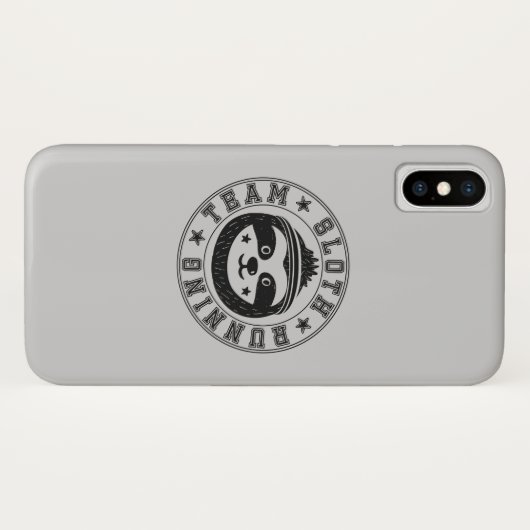 Luiaard hardloopteam Case-Mate iPhone case (Achterkant (horizontaal))