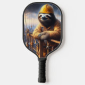 Luiaard Het werken van het Hoge Staal Pickleball Paddle (Achterkant)