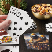 Luiaard Het werken van het Hoge Staal Pokerkaarten (Insitu)