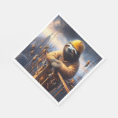 Luiaard Het werken van het Hoge Staal Servet (Hoek)