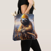 Luiaard Het werken van het Hoge Staal Tote Bag (Dichtbij)