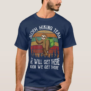 Luiaard Hikingeam grappig wandelteam cadeau voor l T-shirt