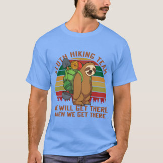 Luiaard Hikingeam Wel Samen Wanneer We Samen retro T-shirt