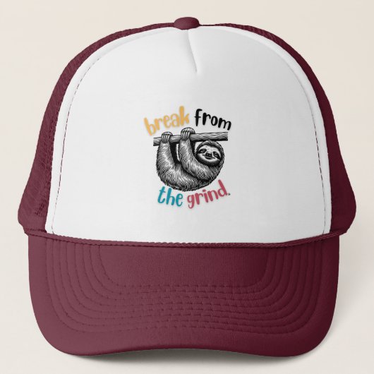 Luiaard Hoed Trucker Pet (Voorkant)