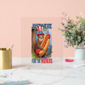 Luiaard Hot Dog 4 juli BBQ Acryl Bord (Huwelijk)