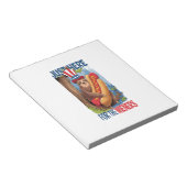 Luiaard Hot Dog 4 juli BBQ Notitieblok (Schuin)