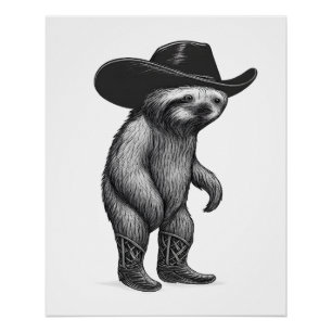 Luiaard Howdy Luiaard Perfect Poster
