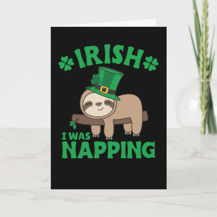 Luiaard Ierland St. Patrick's Day I Wat Slapen C Kaart