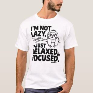 Luiaard, ik ben niet lui t-shirt