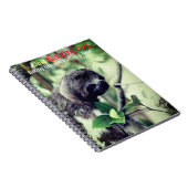 Luiaard in boomfoto notitieboek (Rechterzijde)