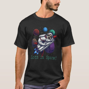 Luiaard In De Ruimte Astronaut Ruimte Heelal T-shirt