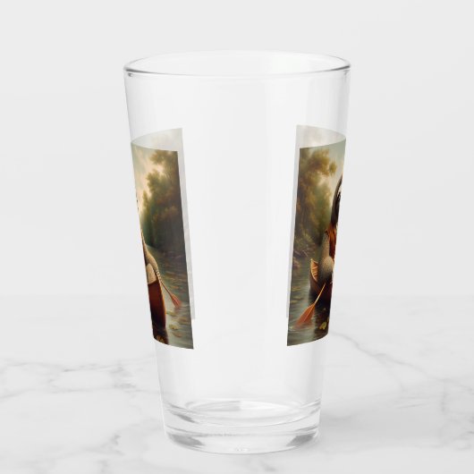 Luiaard in een kano glas (Rechts)