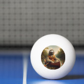 Luiaard in een kano pingpongbal (Net)