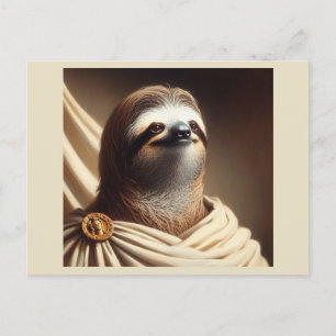 Luiaard in het oude Rome Briefkaart