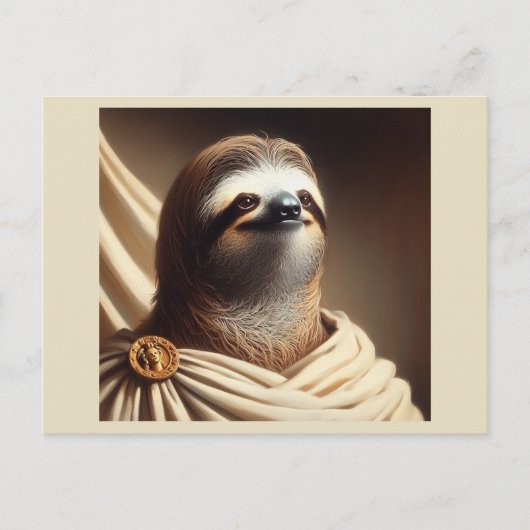 Luiaard in het oude Rome Briefkaart (Voorkant)