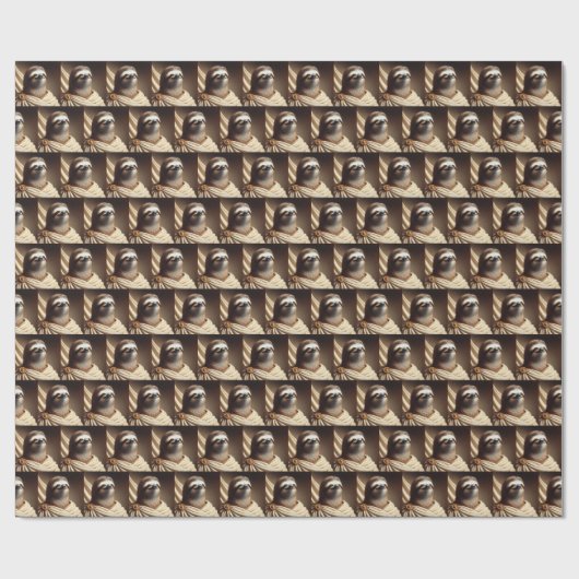 Luiaard in het oude Rome Cadeaupapier (Vlak)