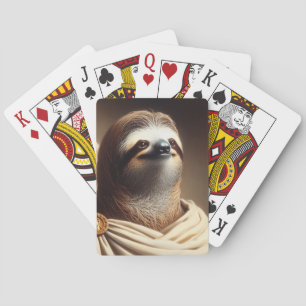 Luiaard in het oude Rome Pokerkaarten