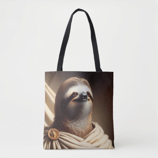 Luiaard in het oude Rome Tote Bag (Voorkant)