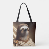 Luiaard in het oude Rome Tote Bag (Achterkant)