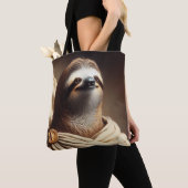 Luiaard in het oude Rome Tote Bag (Dichtbij)