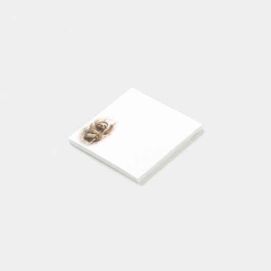 Luiaard in het regenwoud post-it® notes (Schuin)