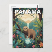 Luiaard in regenwoud Panama Briefkaart (Voorkant / Achterkant)