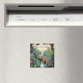 Luiaard in regenwoud Panama Magneet (Insitu (Vaatwasser))