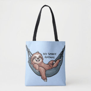 Luiaard in relax tote bag