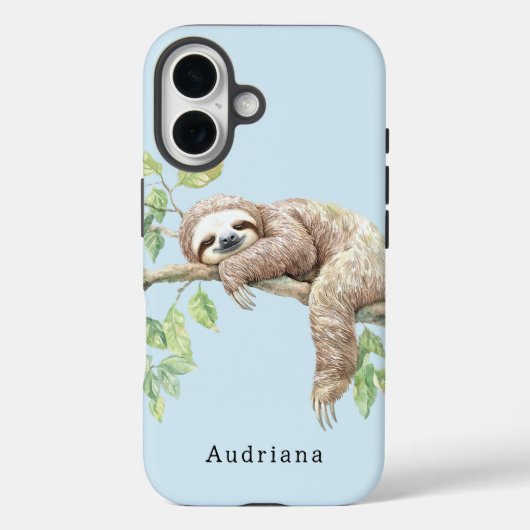 Luiaard in Tree Oerwoud Animal Case-Mate iPhone Case (Achterkant)