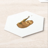 Luiaard in zijn kleine boom Classic T-Shirt Kartonnen Onderzetters (Schuin)