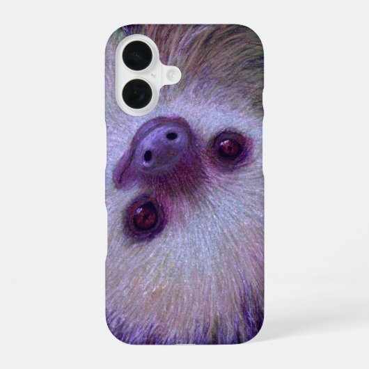 Luiaard iPhone 16 Hoesje (Achterkant)