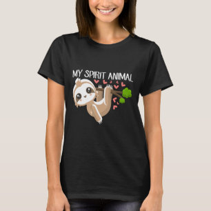 Luiaard Is Mijn Geest Dier Funny Baby Luiaard Hang T-shirt