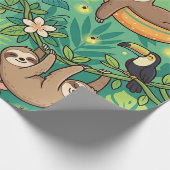 Luiaard Jungle Hangmat Inpakpapier (Hoek)