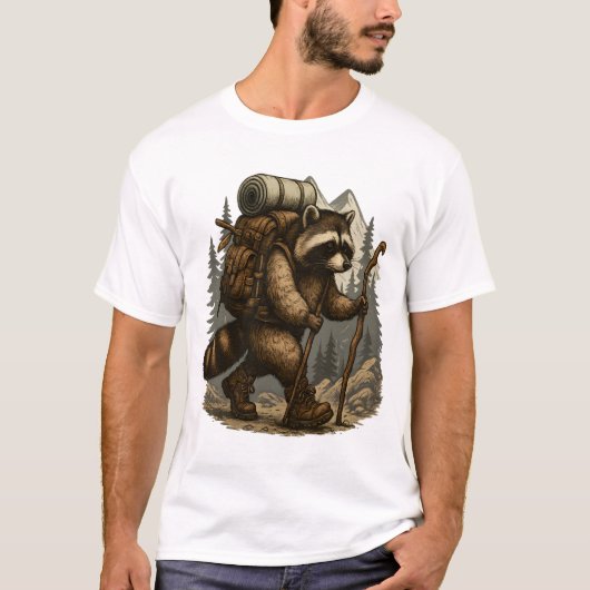 Luiaard Kamperen Wandelen T-shirt (Voorkant)