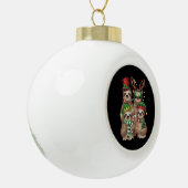 Luiaard Kerst Merry Slothmas Luiaard Liefhebber Gi Keramische Bal Ornament (Links)