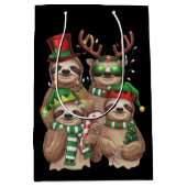 Luiaard Kerst Merry Slothmas Luiaard Liefhebber Gi Medium Cadeauzakje (Voorkant)