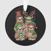 Luiaard Kerst Merry Slothmas Luiaard Liefhebber Gi Ornament (voorkant)
