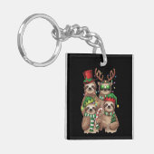 Luiaard Kerst Merry Slothmas Luiaard Liefhebber Gi Sleutelhanger (Voorkant Links)