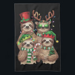 Luiaard Kerst Merry Slothmas Luiaard Liefhebber Gi Theedoek<br><div class="desc">Luiaard Kerst Merry Slothmas Luiaard Liefhebber Gift</div>