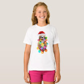 Luiaard Kerst T-shirt (Voorkant volledig)