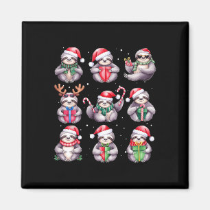 Luiaard kerstverlichting grappige luiaards minnaar magneet