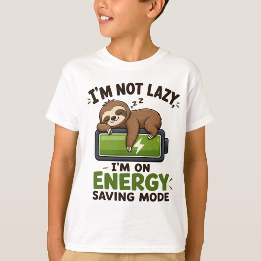 Luiaard Kinderen T-shirt (Voorkant)