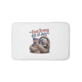Luiaard Knuffelen Vlag 4 juli Badmat (Voorkant)