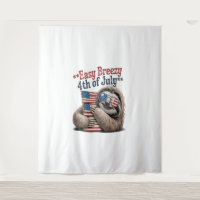 Luiaard Knuffelen Vlag 4 juli