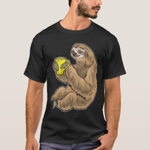Luiaard koffiemok t-shirt