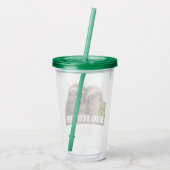 Luiaard Koppel Acryl Drinkbeker (Achterkant)