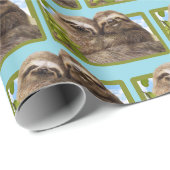 Luiaard Koppel Cadeaupapier (Rol Hoek)