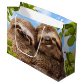 Luiaard Koppel Groot Cadeauzakje (Voorkant Gekanteld)